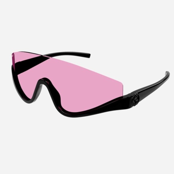 NEW GUCCI SUNGLASSES, PINK BLACK GUCI MASK SUNGLASSES - Picture 1 of 2
